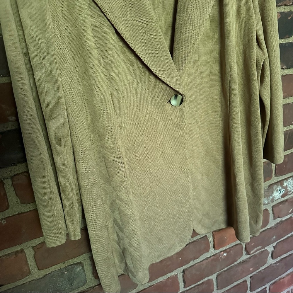 Misook | Jacket Knit Collared Single Button 3/4 S… - image 3